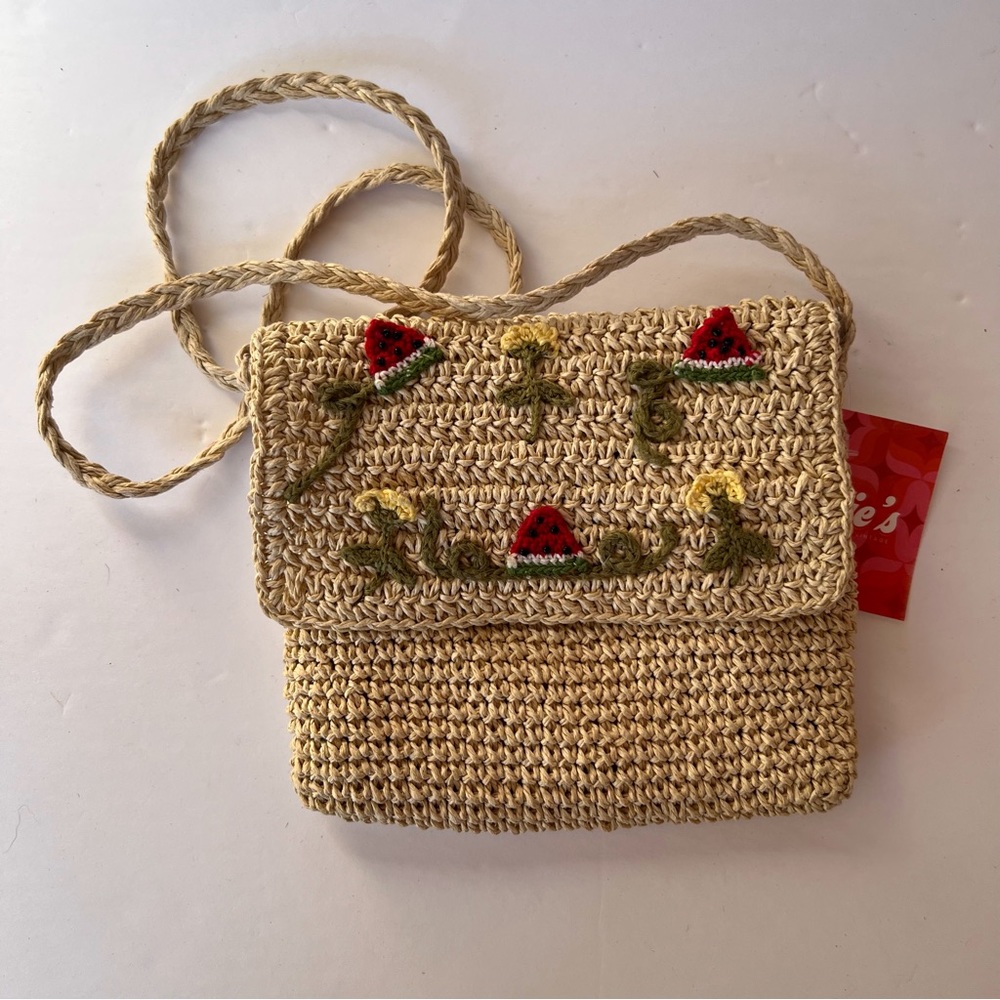 Watermelon Cappelli Straworld Shoulder Bag